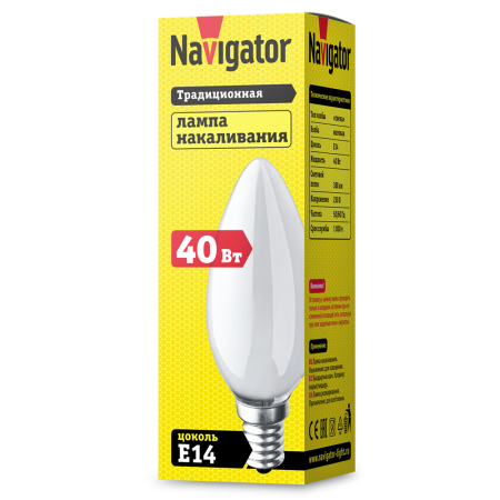 Лампа Navigator 94 308 NI-B-40-230-E14-FR от магазина Диал Электро