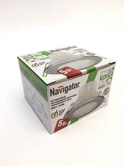 Светильник Navigator 71 366 NDL-P2-5W-830-CH-LED от магазина Диал Электро