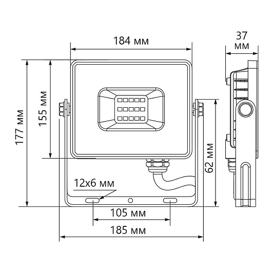 Светодиодный прожектор Feron LL-922 IP65 100W 6400K 32103 от магазина Диал Электро