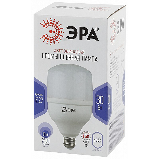 Лампа светодиодная ЭРА STD LED POWER T100-30W-6500-E27 E27 / Е27 30 Вт колокол холoдный дневной свет от магазина Диал Электро