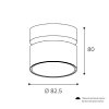 Накладной cветильник WOLTA WSL-GX53/02BL IP20 под лампу GX53 Чёрный BASIC D82,5x80 1/50 от магазина Диал Электро