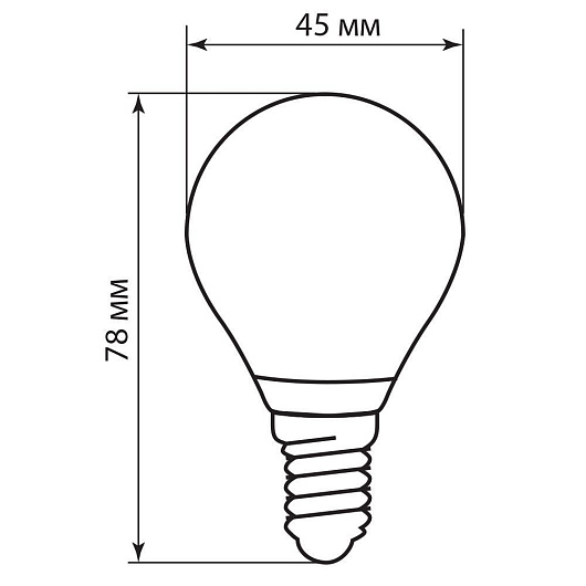 Лампа светодиодная, (5W) 230V E14 4000K, LB-61 от магазина Диал Электро