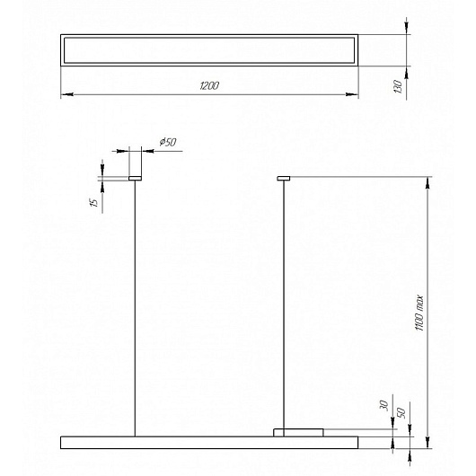 Светильник LED ЭРА Geometria SPO-114-W-40K-036 Block 36Вт 4000К 2800Лм IP40 1200*130*50 белый подвесной от магазина Диал Электро