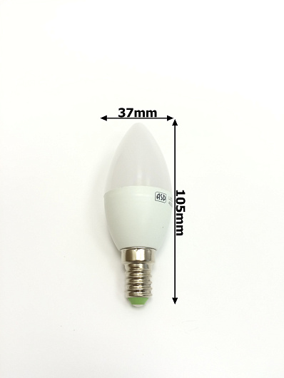 Лампа светодиодная LED-СВЕЧА-std 5Вт 230В Е14 4000К 450Лм ASD от магазина Диал Электро