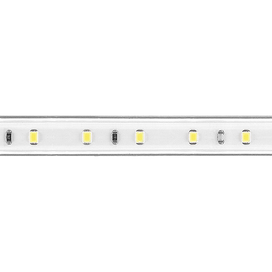 Лента светодиодная, 60SMD(2835)/m 4.4W/m 230V IP65 100m, 4000K , LS704 с 2 сетевыми шнурами, 2 заглушками, 2 коннекторами,10 крепежами в комплекте от магазина Диал Электро