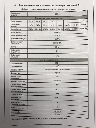 Прожектор сд СДО-5-70 серии PRO 70Вт 230В 6500К 5600Лм IP65 LLT от магазина Диал Электро