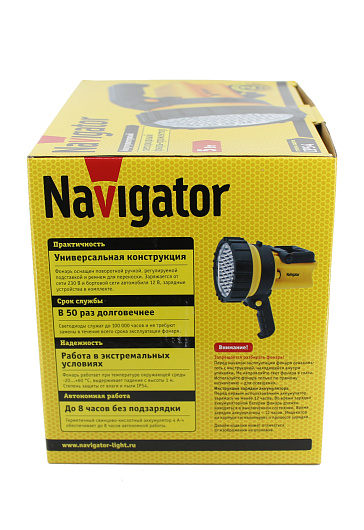 Фонарь Navigator 94 966 NPT-SP10-ACCU Прожект. 37LED, аккум.4В, 4Ач. от магазина Диал Электро