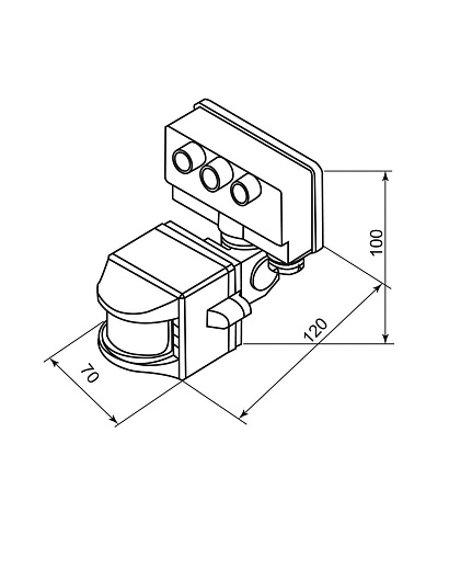 Датчики Feron SEN15/LX02 1200W 12m 120° белый от магазина Диал Электро