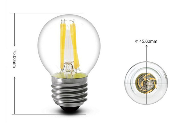 Лампа светодиодная, 4LED (5W) 230V E27 4000K, LB-61 от магазина Диал Электро