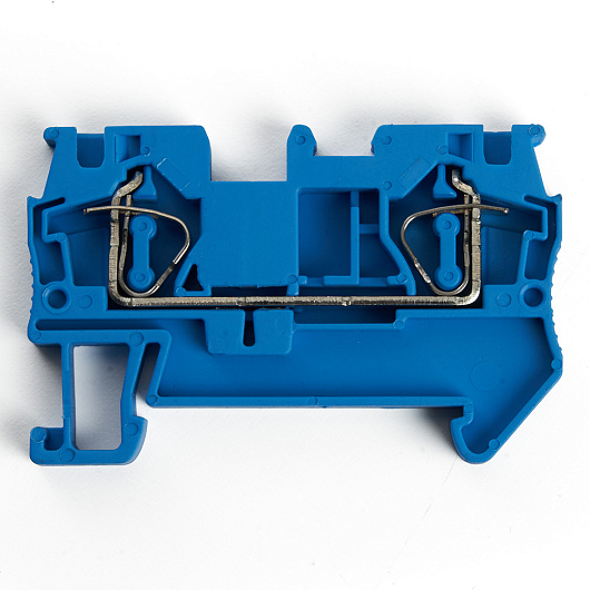 Зажим самозажимной, 2-проводной проходной ЗНИ - 2,5, JXB ST 2,5, синий LD552-2-25 от магазина Диал Электро
