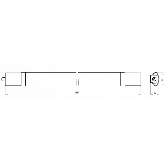 Линейный светодиодный светильник ЭРА SPP-3-40-4K-M 36Вт 4000К 3060Лм IP65 1215х60х35 матовый от магазина Диал Электро