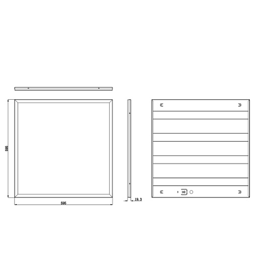 SPO-6-72-4K-P Светильник светодиодный ЭРА SPO-6-72-4K-P 72Вт 4000К 6500Лм IP40 595х595 призма с проводом от магазина Диал Электро