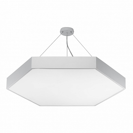 Светильник LED ЭРА Geometria SPO-122-W-40K-066 Hexagon 66Вт 4000К 4800Лм IP40 800*800*80 белый подвесной от магазина Диал Электро