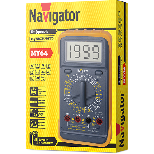 Мультиметр Navigator 82 433 NMT-Mm03-064 (MY64) от магазина Диал Электро