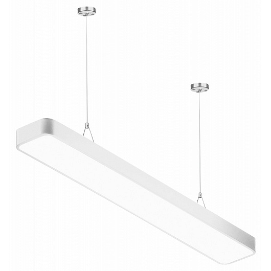 Светильник LED ЭРА Geometria SPO-111-W-40K-060 Block 60Вт 4000К 7200Лм IP40 1200*300*60 белый подвесной драйвер внутри от магазина Диал Электро