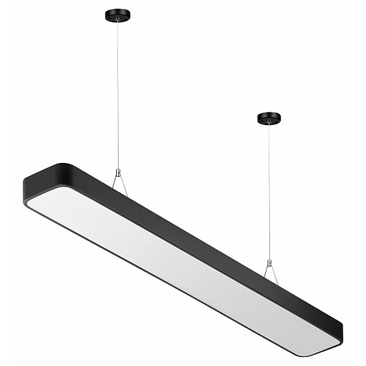 Светильник LED ЭРА Geometria SPO-111-B-40K-060 Block 60Вт 4000К 7200Лм IP40 1200*300*60 черный подвесной драйвер внутри от магазина Диал Электро