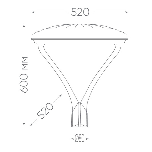 Светильник уличный светодиодный 50W 5000lm 5000K SP7020 от магазина Диал Электро