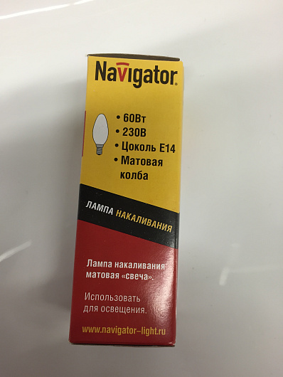 Лампа Navigator 94 309 NI-B-60-230-E14-FR от магазина Диал Электро