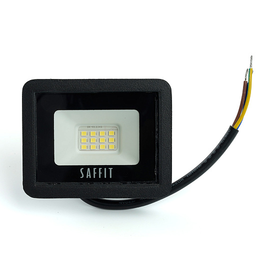 Светодиодный прожектор SAFFIT SFL90-10 IP65 10W 6400K черный 55067 от магазина Диал Электро