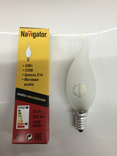 Лампа Navigator 94 334 NI-FC-40-230-E14-FR от магазина Диал Электро