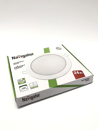 Встраиваемые точечные светильники Navigator 71 382 NLP-R1-24W-R300-840-WH-LED(d300) от магазина Диал Электро