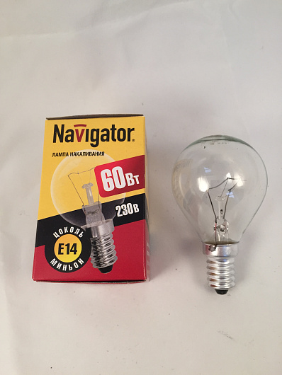 Лампа Navigator 94 316 NI-C-60-230-E14-CL (КНР) от магазина Диал Электро