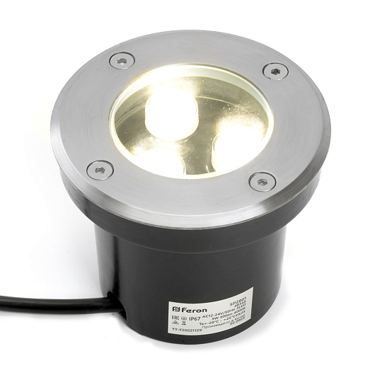 Светильник тротуарный, 3W, AC12-24V, 4000К, D100*H80mm, внутренний диаметр: 70mm, IP67, SP4111 от магазина Диал Электро