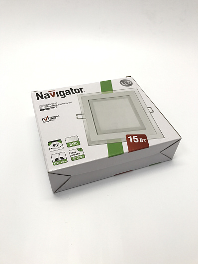 Светильники направленного света с декоративным стеклом Navigator 71 272 NDL-SP3-15W-840-WH-LED от магазина Диал Электро