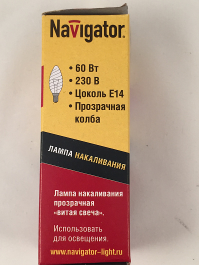 Лампа Navigator 94 333 NI-TC-60-230-E14-CL от магазина Диал Электро