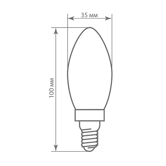 Лампа светодиодная, (5W) 230V E14 2700K, LB-68 от магазина Диал Электро