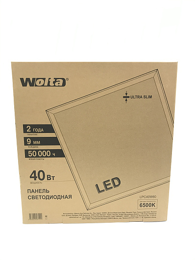 Панель светодиодная LPD40W60 40Вт 4000К  (с драйвером LD1-40) от магазина Диал Электро