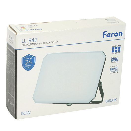 Светодиодный прожектор Feron LL-942 IP65 50W 6400K 51045 от магазина Диал Электро