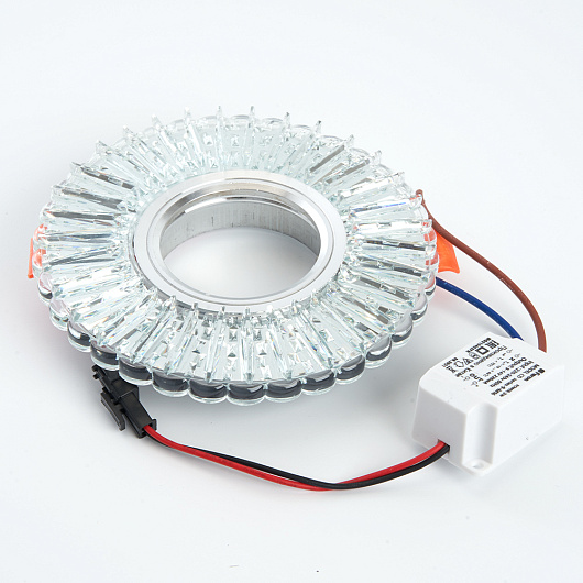 Светильник встраиваемый с белой LED подсветкой Feron CD900 потолочный MR16 G5.3 белый от магазина Диал Электро