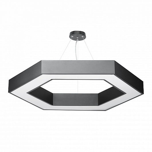 Светильник LED ЭРА Geometria SPO-124-B-40K-051 Hexagon 51Вт 4000К 3900Лм IP40 800*800*80 черный подвесной от магазина Диал Электро