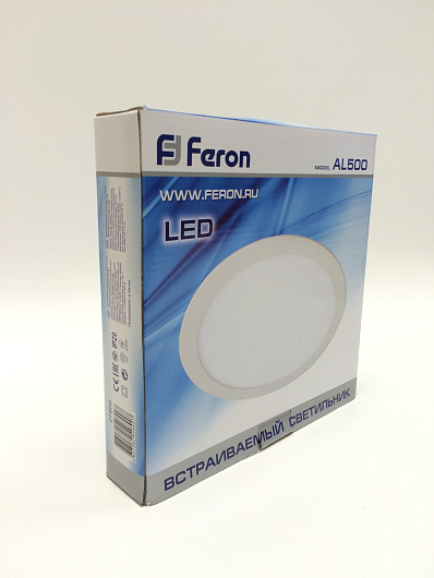 Светильник со светодиодами встраиваемый точечный 20вт 4к Feron AL500 90LED, 20W, 1200Lm, белый (4000К), 600mA, IP40, 2 от магазина Диал Электро