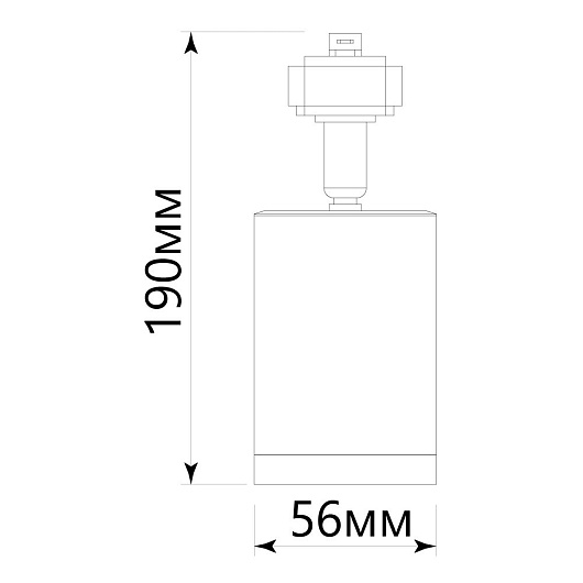 Светильник Feron AL155 трековый однофазный на шинопровод под лампу GU10, черный Артикул 32474 от магазина Диал Электро