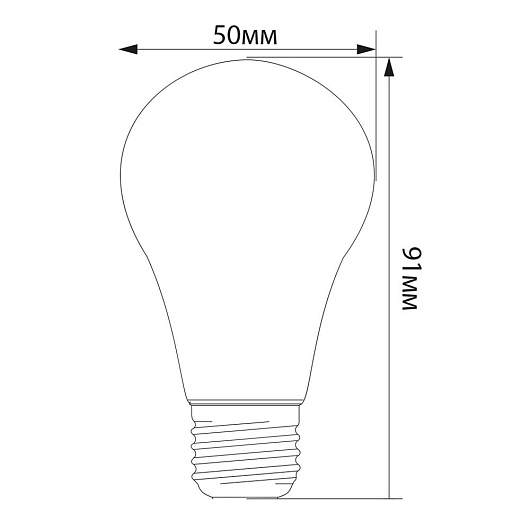 Лампа светодиодная,  (3W) 230V E27 6400K A50, LB-375 от магазина Диал Электро