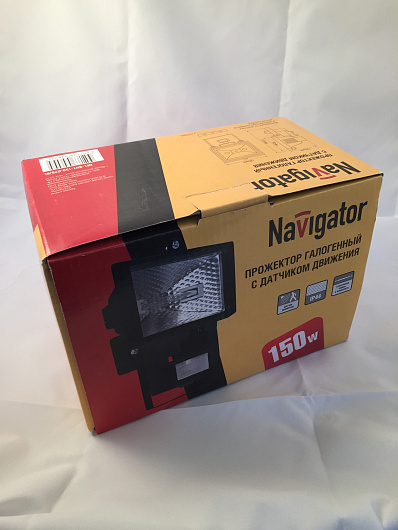 Прожектор Navigator 94 609 NFL-SH1-150-R7s/BL (ИО 150 Вт с датчиком) от магазина Диал Электро