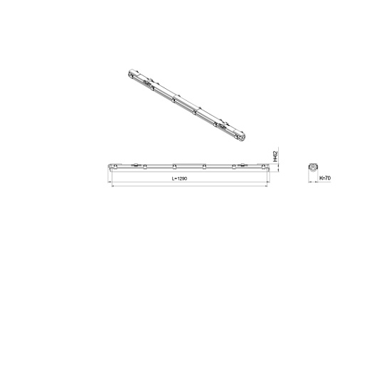 SPP-101-0-001-120 Светильник ЭРА SPP-101-0-001-120 IP65 под светодиодную лампу T8 G13 LED 1200 от магазина Диал Электро