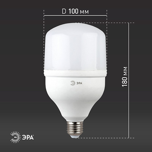 Лампа светодиодная ЭРА STD LED POWER T100-30W-6500-E27 E27 / Е27 30 Вт колокол холoдный дневной свет от магазина Диал Электро