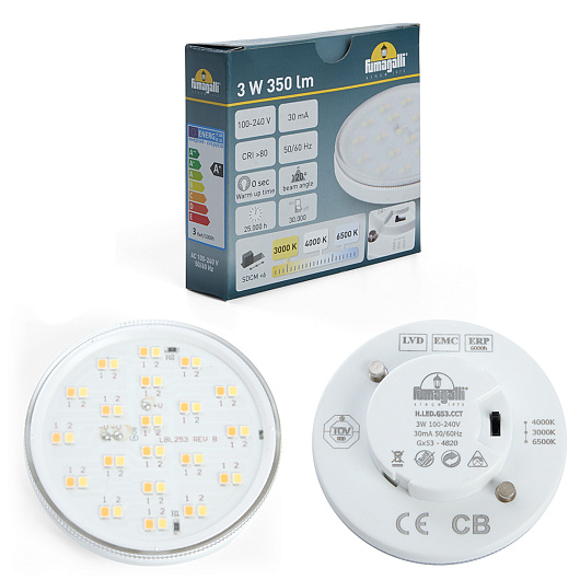 Светильник стационарный для наружного освещения, 3W 230V GX53 серый, DS1.560.000.LXG1K серии ESTER от магазина Диал Электро