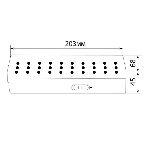 Светильник аккумуляторный, 30 LED DC, белый, EL15 артикул 12896 от магазина Диал Электро